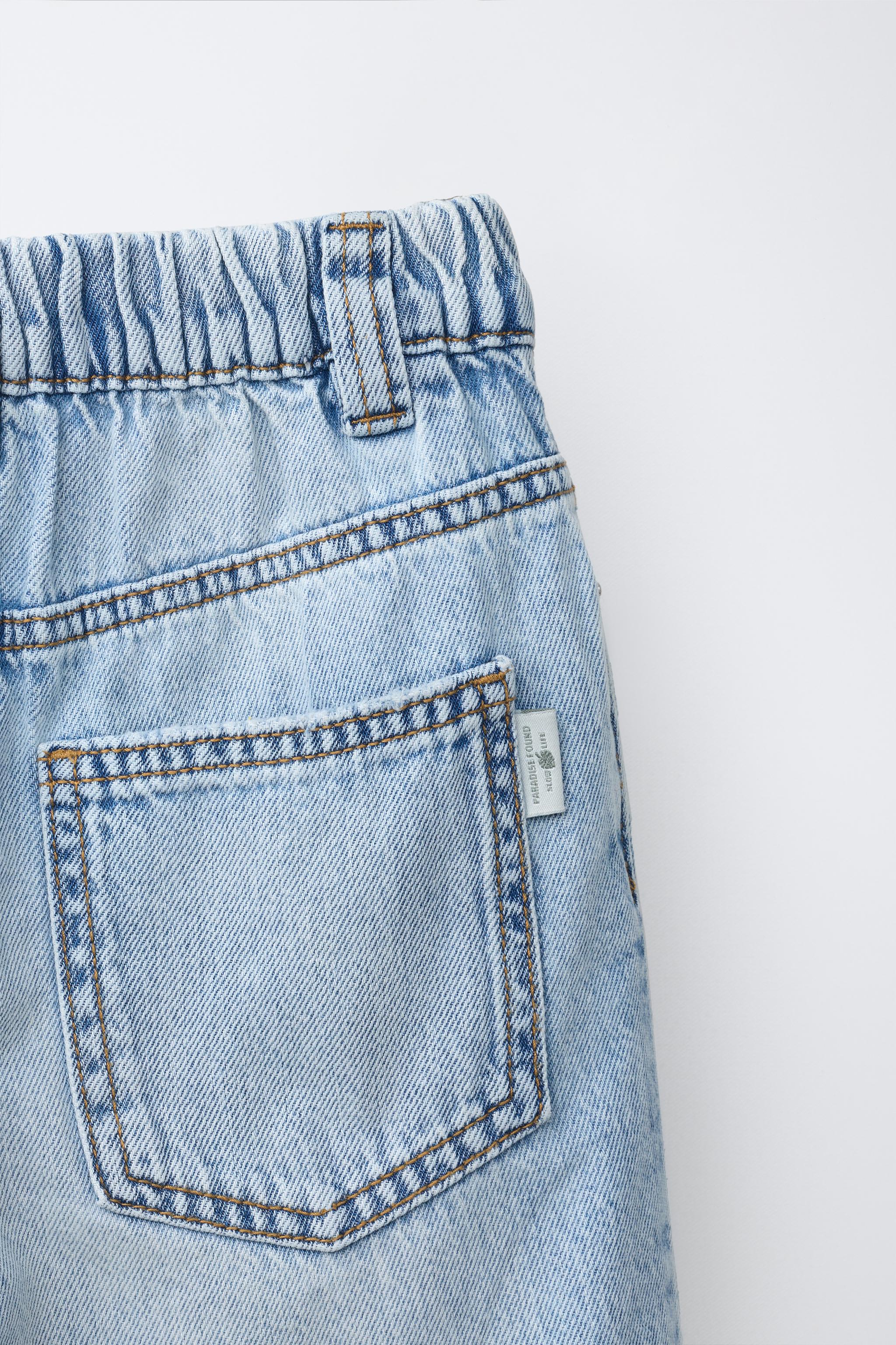 Детские шорты Zara BAGGY DENIM SHORTS — фото 5