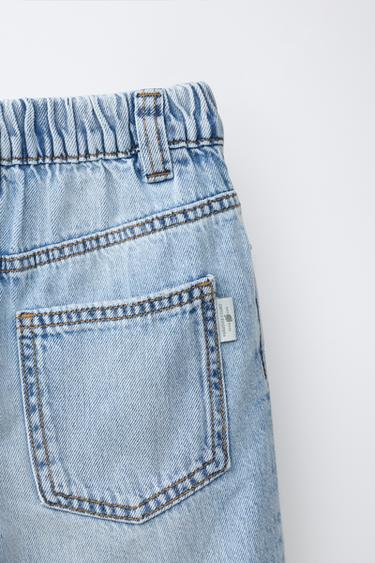 BERMUDA BAGGY EN DENIM - Bleu de Zara - Image 3