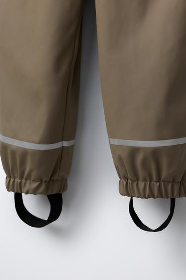RUBBERISED WATER-RESISTANT JUMPSUIT - Brown / Taupe by Zara - Image 3