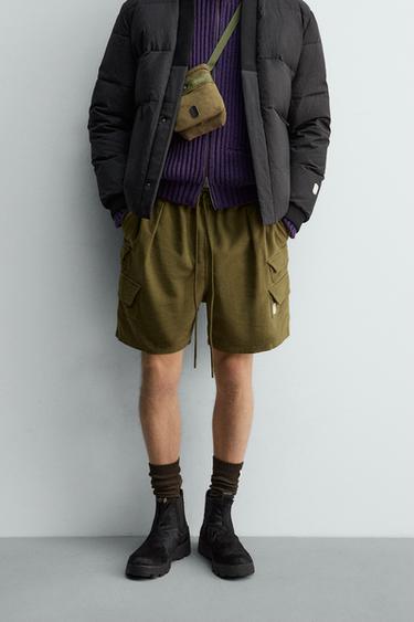 BERMUDA CARGO X SR_A - Olive green by Zara