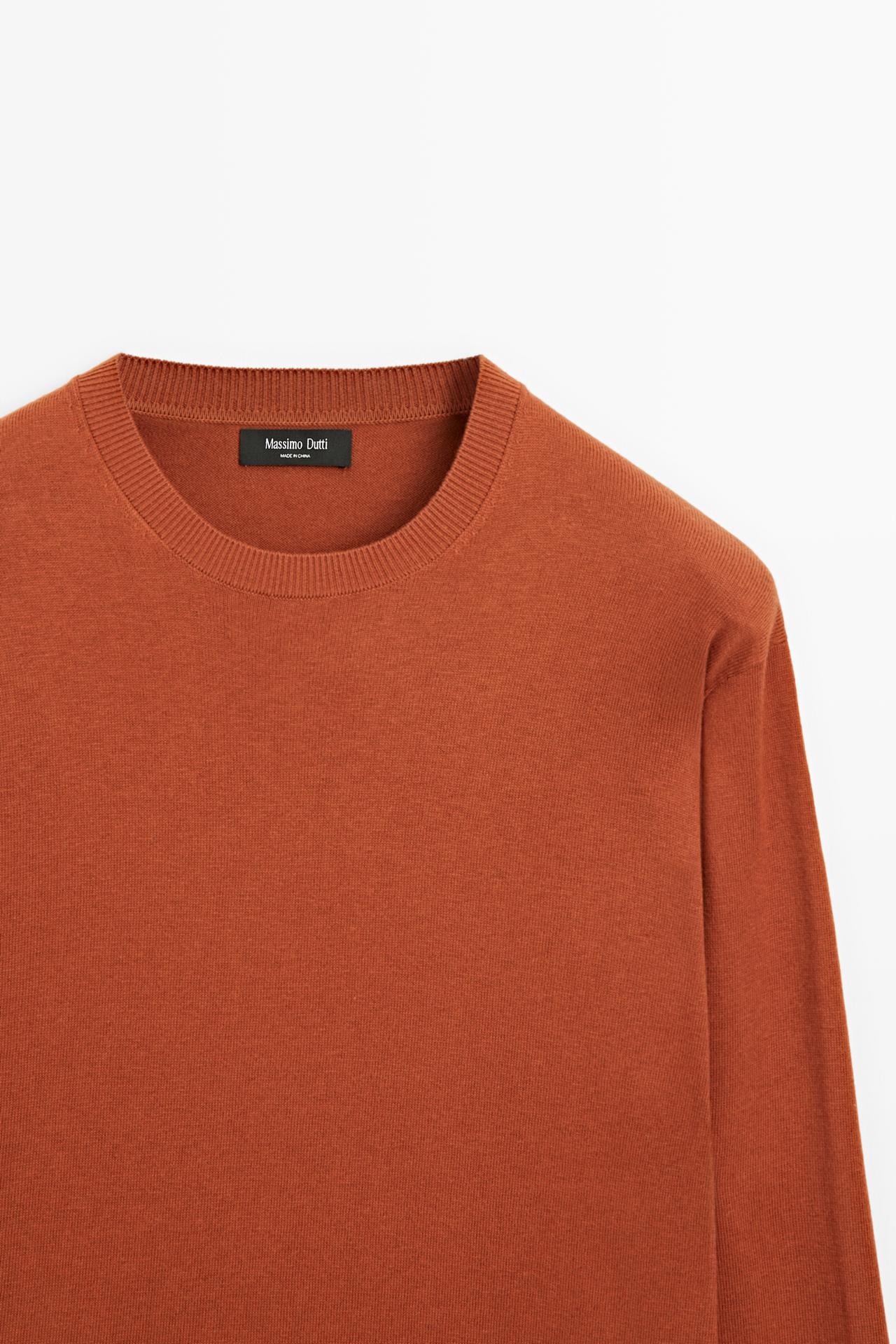 Cotton blend knit sweater — 782