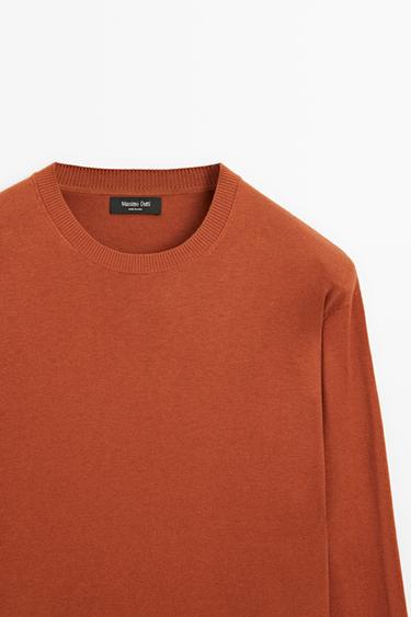 Cotton blend knit sweater — 782 2