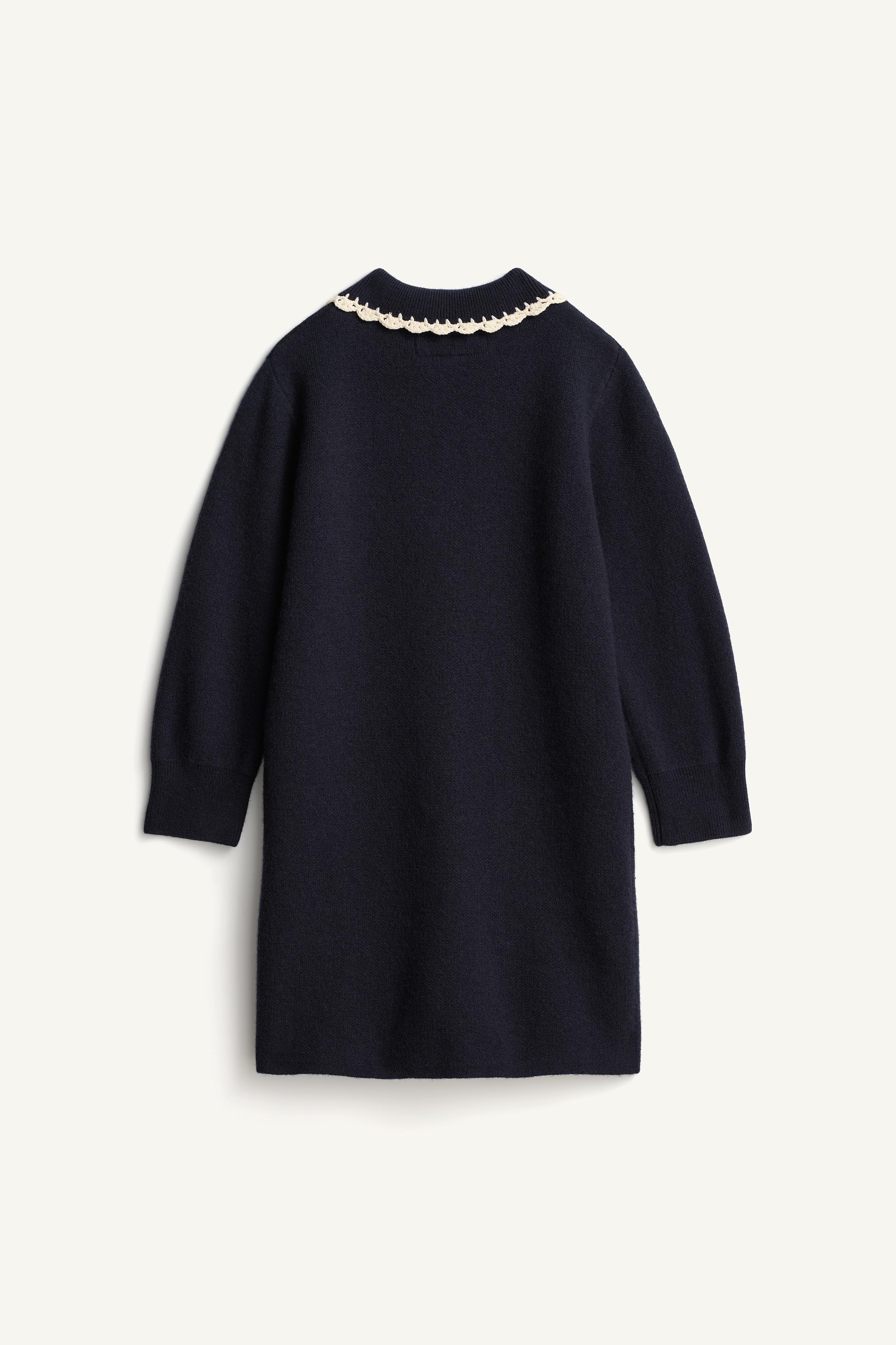 ROBE 100% LAINE BRODÉE CROCHET ÉDITION LIMITÉE