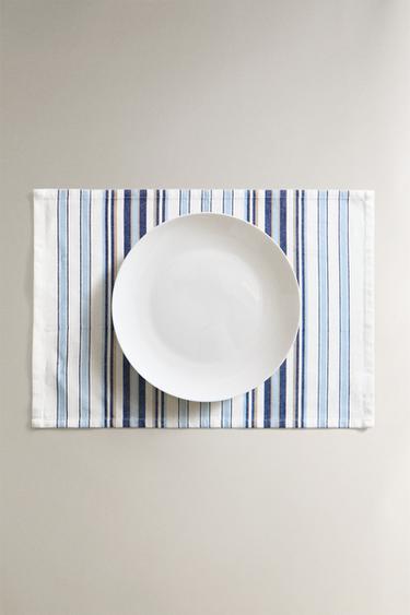 STRIPED PLACEMAT (PACK OF 2) - Blue by Zara - Image 4