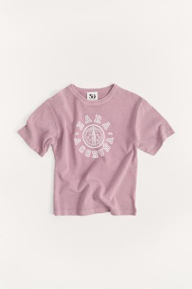 6-14 AÑOS/ CAMISETA VARSITY 50TH ANNIVERSARY - Rosa pastel de Zara