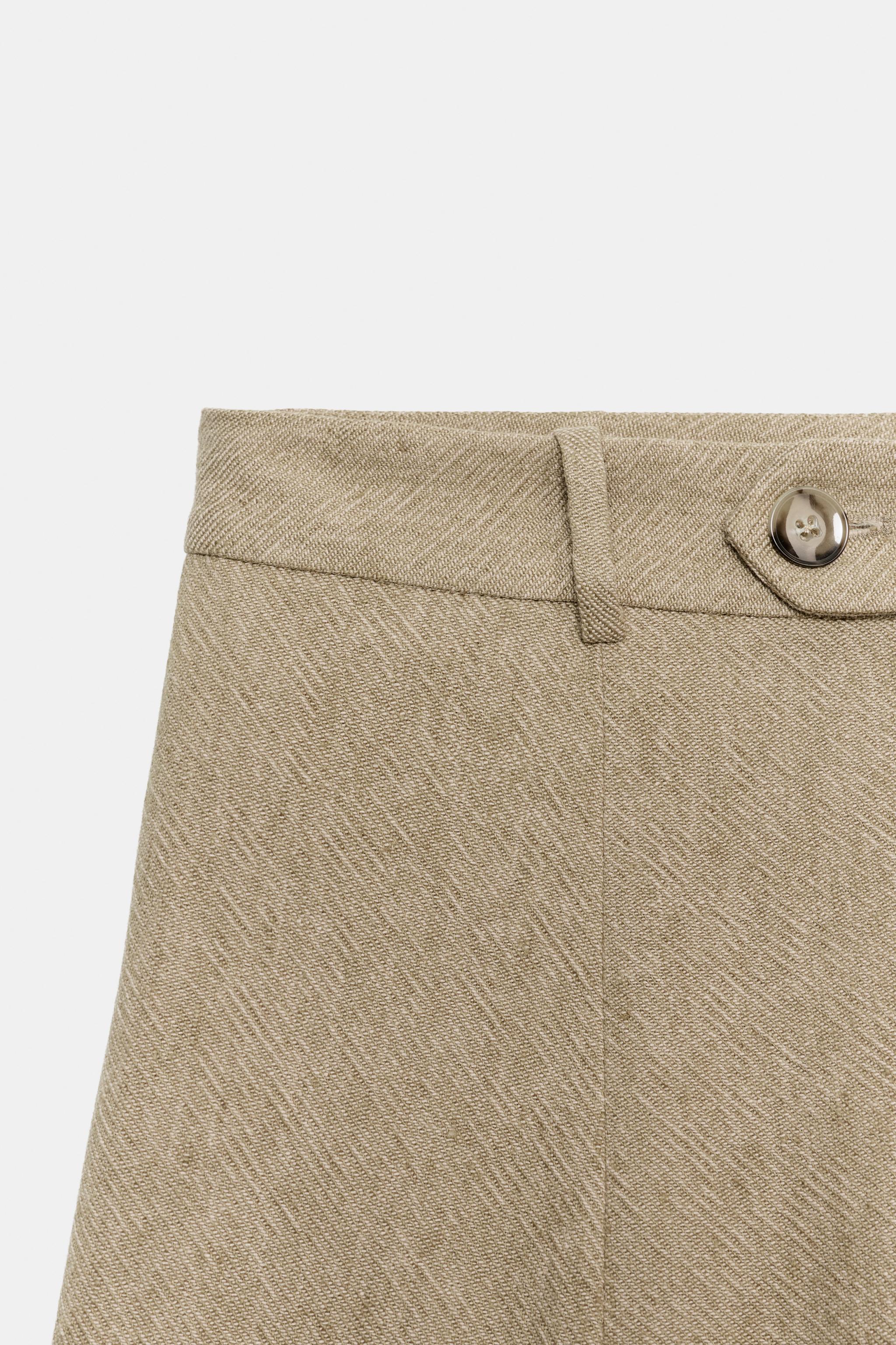 ZW COLLECTION WIDE-LEG LINEN PANTS
