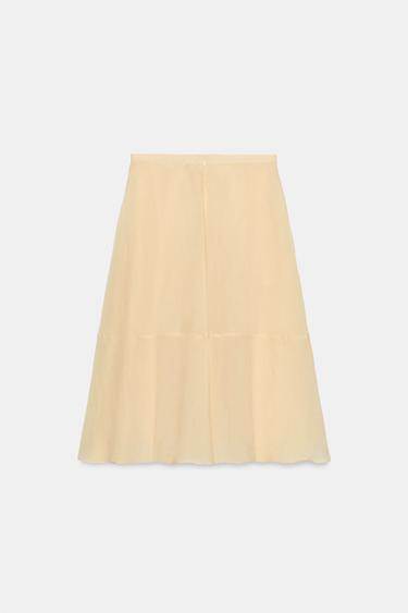 ZW COLLECTION LAYERED SKIRT - Butter by Zara - Image 3