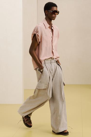 RLL P SHRT - Dusty pink by Zara