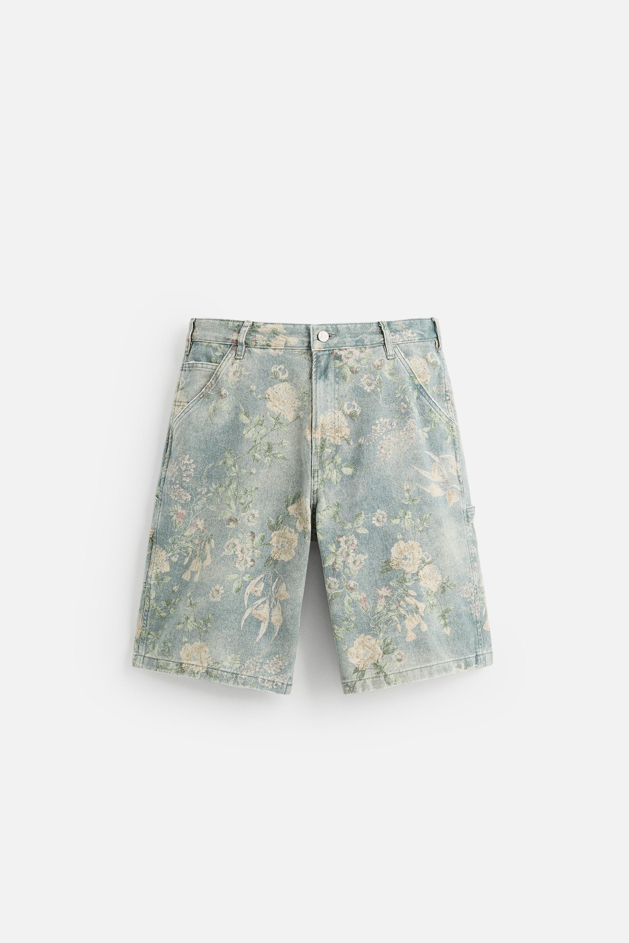 BERMUDA À POCHE DE CHARPENTIER IMPRIMÉ FLORAL