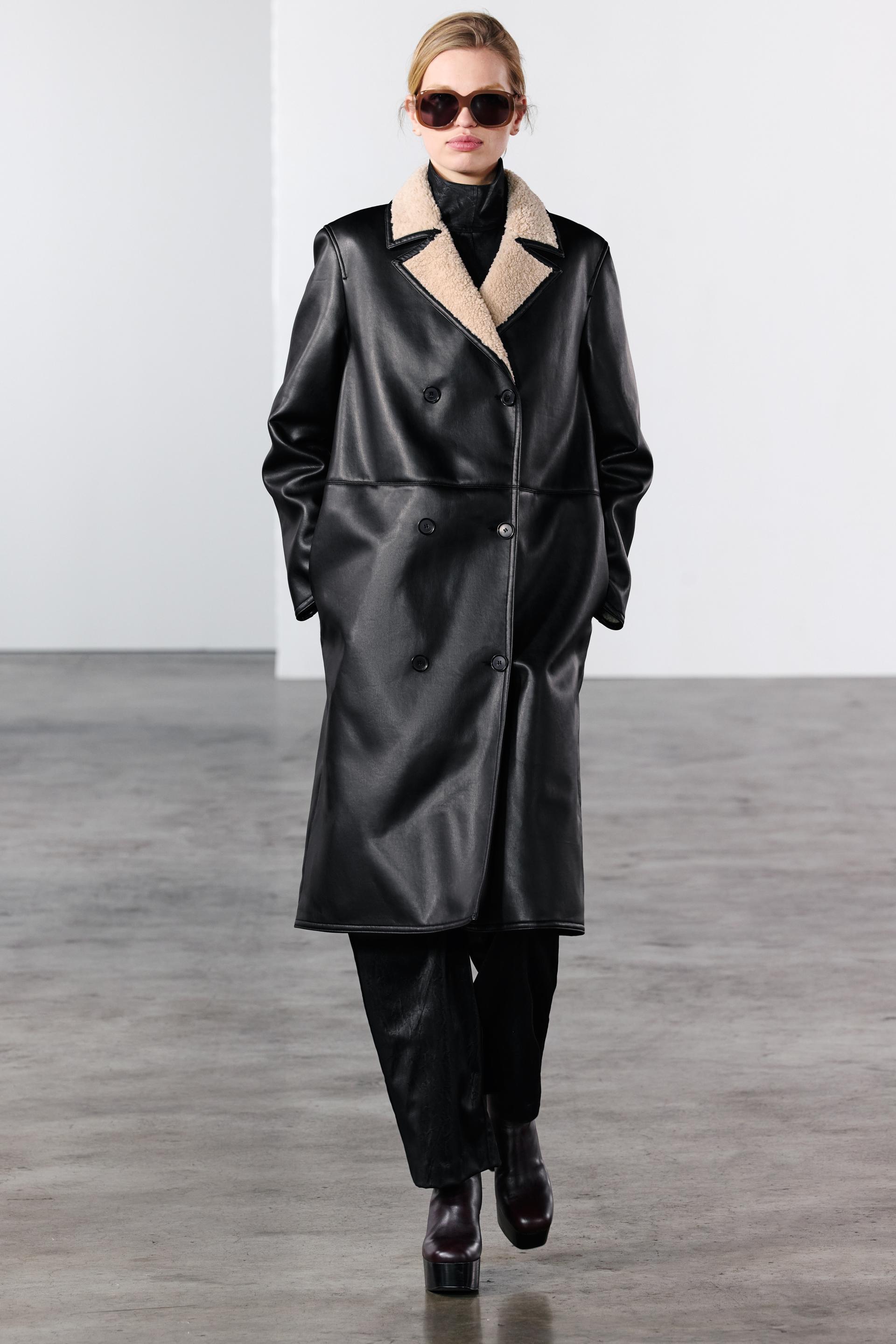 Zara DOUBLE FACED COAT ZW COLLECTION INTERNATIONAL SHIPPING