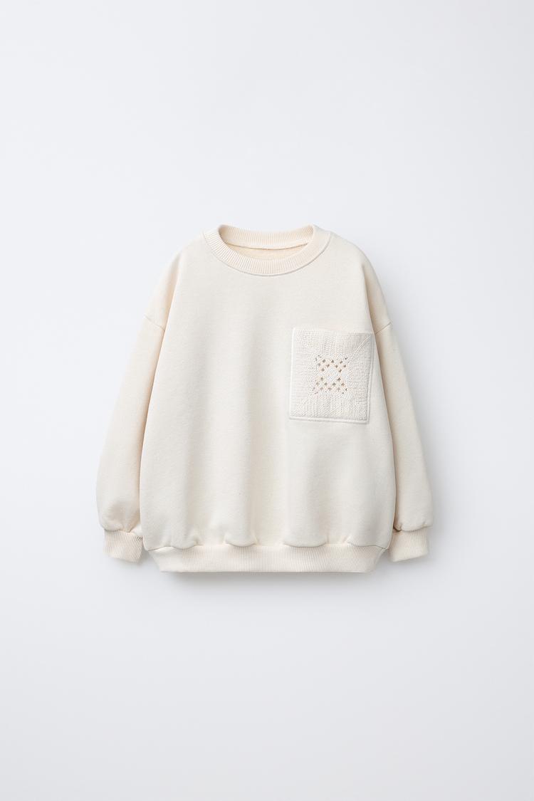 Sudadera Bolsillo Crochet