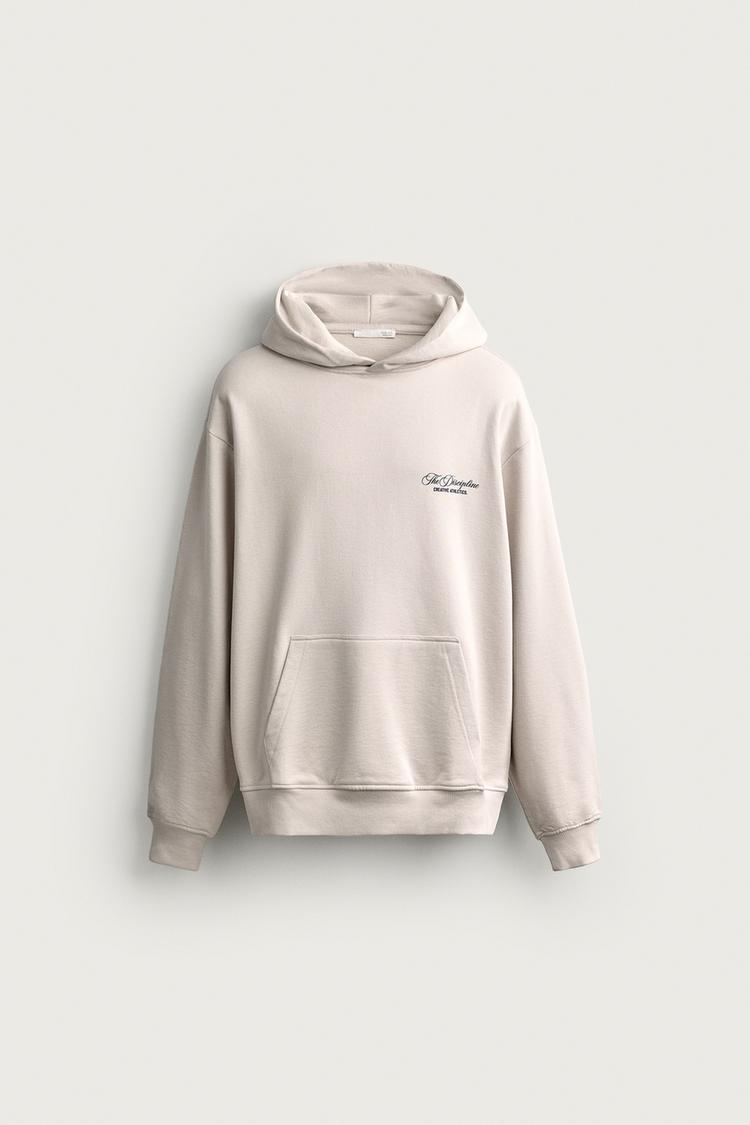 Sudadera Relaxed Fit Capucha Textos