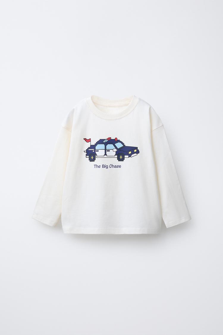 Camiseta Estampado Vehículo Pixels