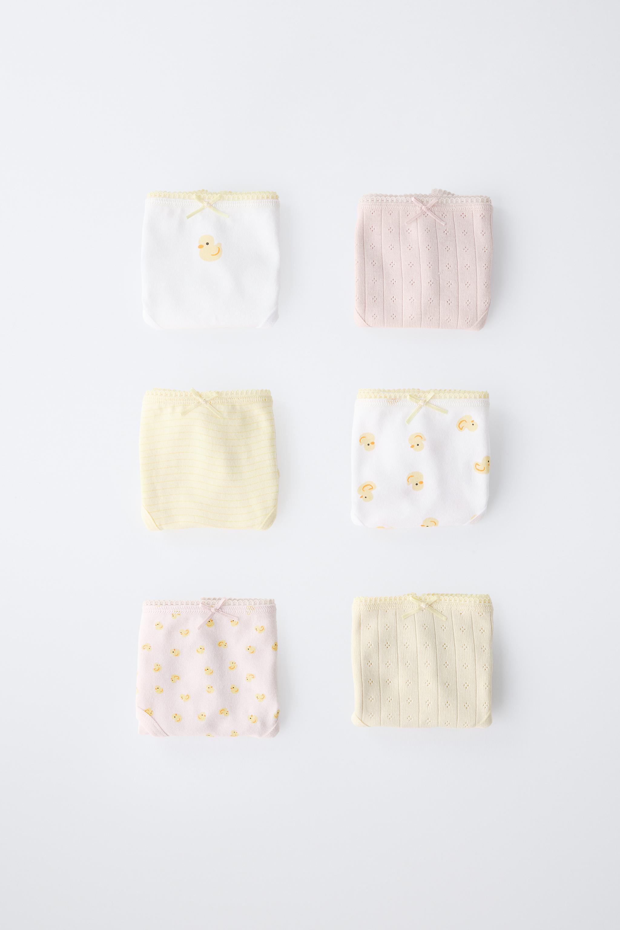 Zara 2-6 YEARS/ SIX-PACK OF DUCKLING UNDERWEAR INTERNATIONAL SHIPPING