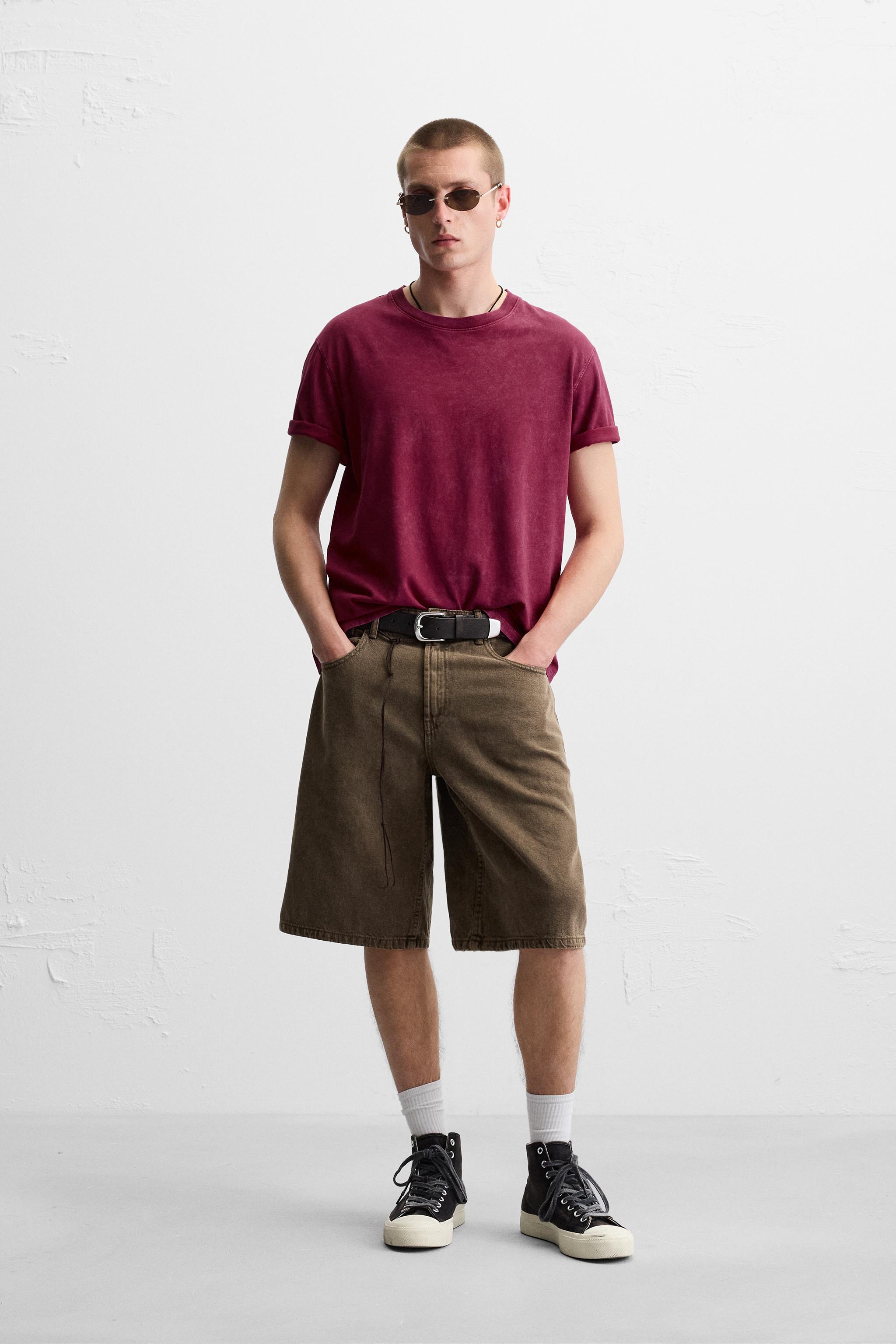 Zara BAGGY FIT JORTS INTERNATIONAL SHIPPING