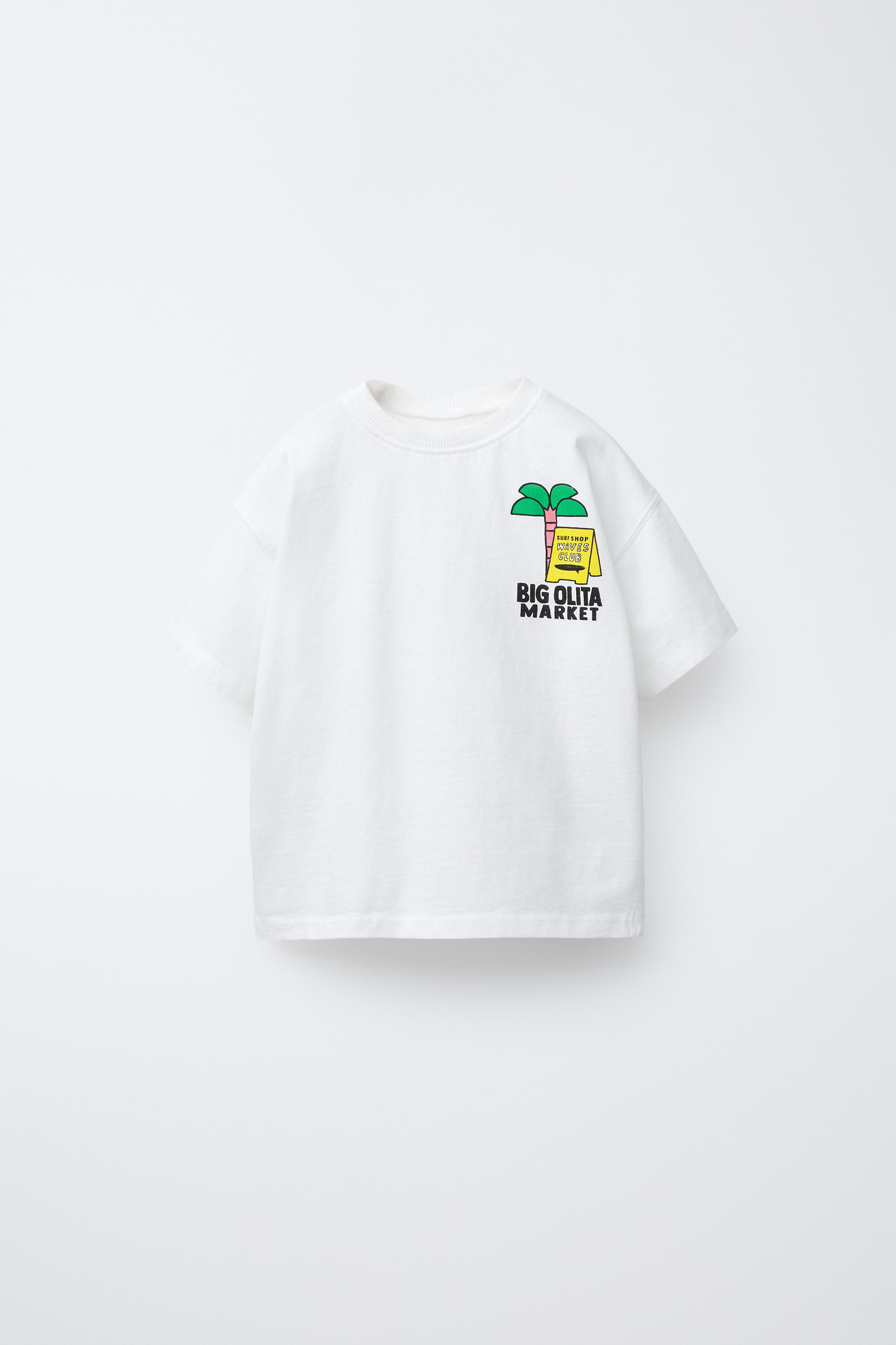 Zara PRINTED T-SHIRT INTERNATIONAL SHIPPING