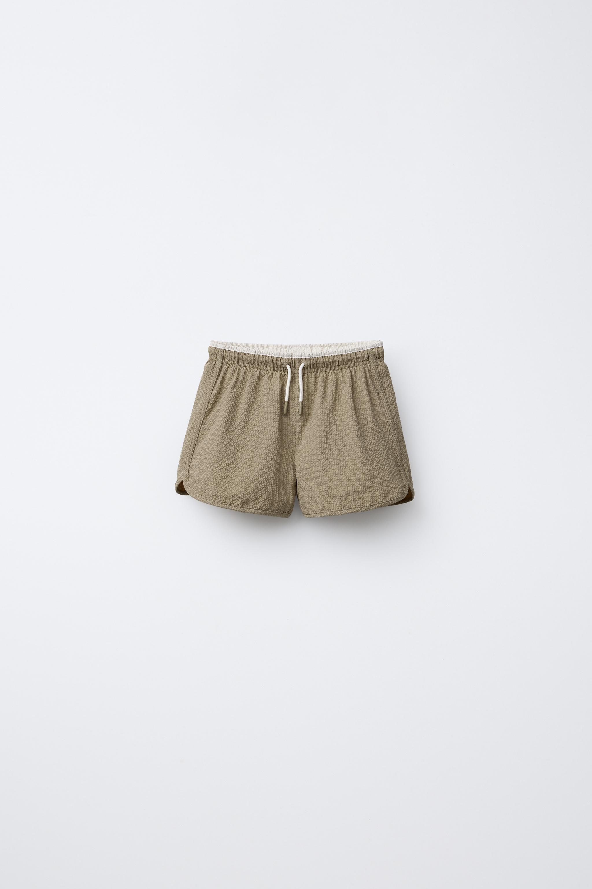 Zara 2-6 YEARS/TEXTURED SWIM SHORTS INTERNATIONAL SHIPPING