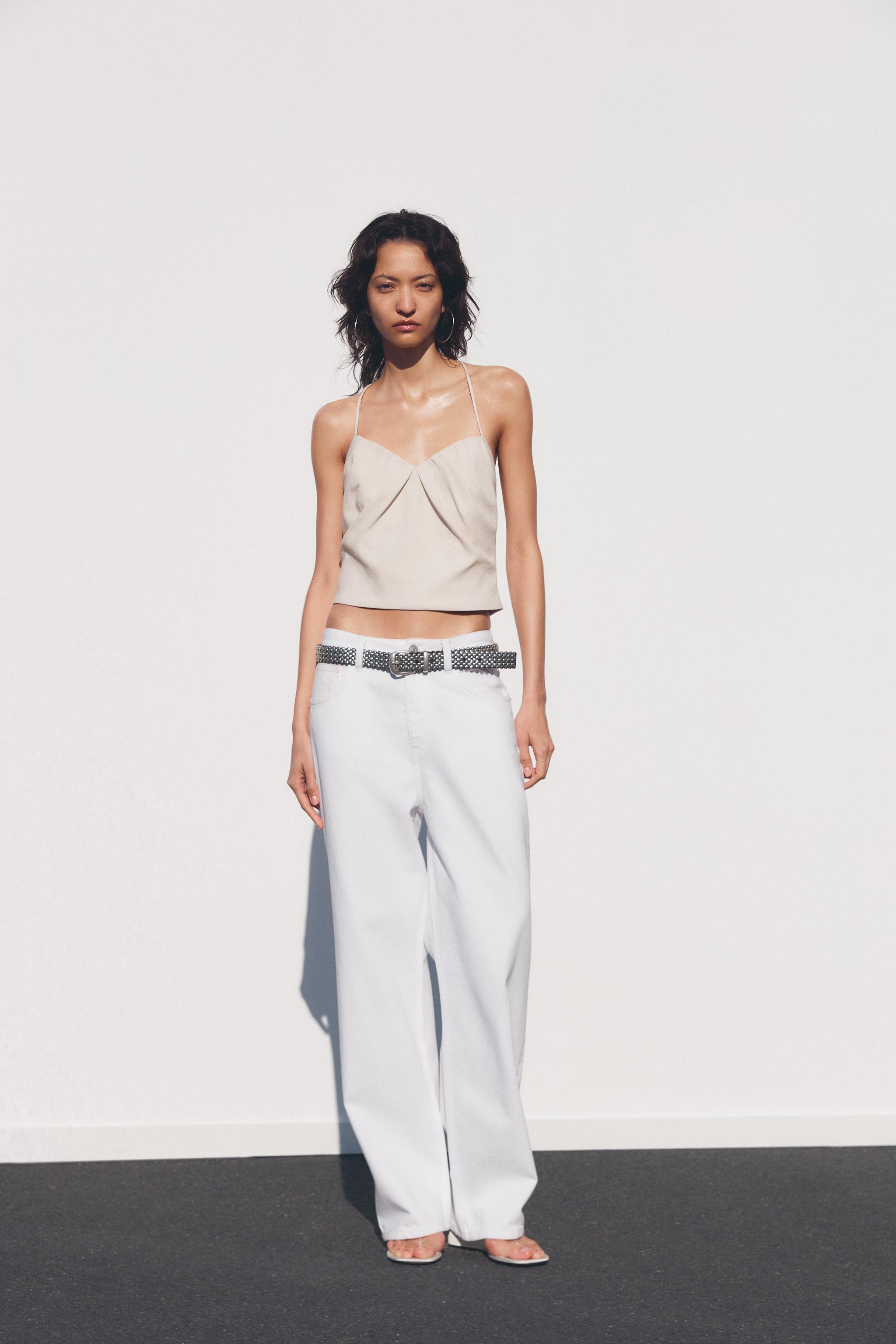 Zara PLEATED TOP INTERNATIONAL SHIPPING