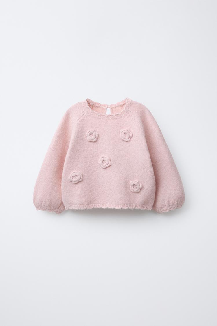 Jersey Punto Flores Crochet