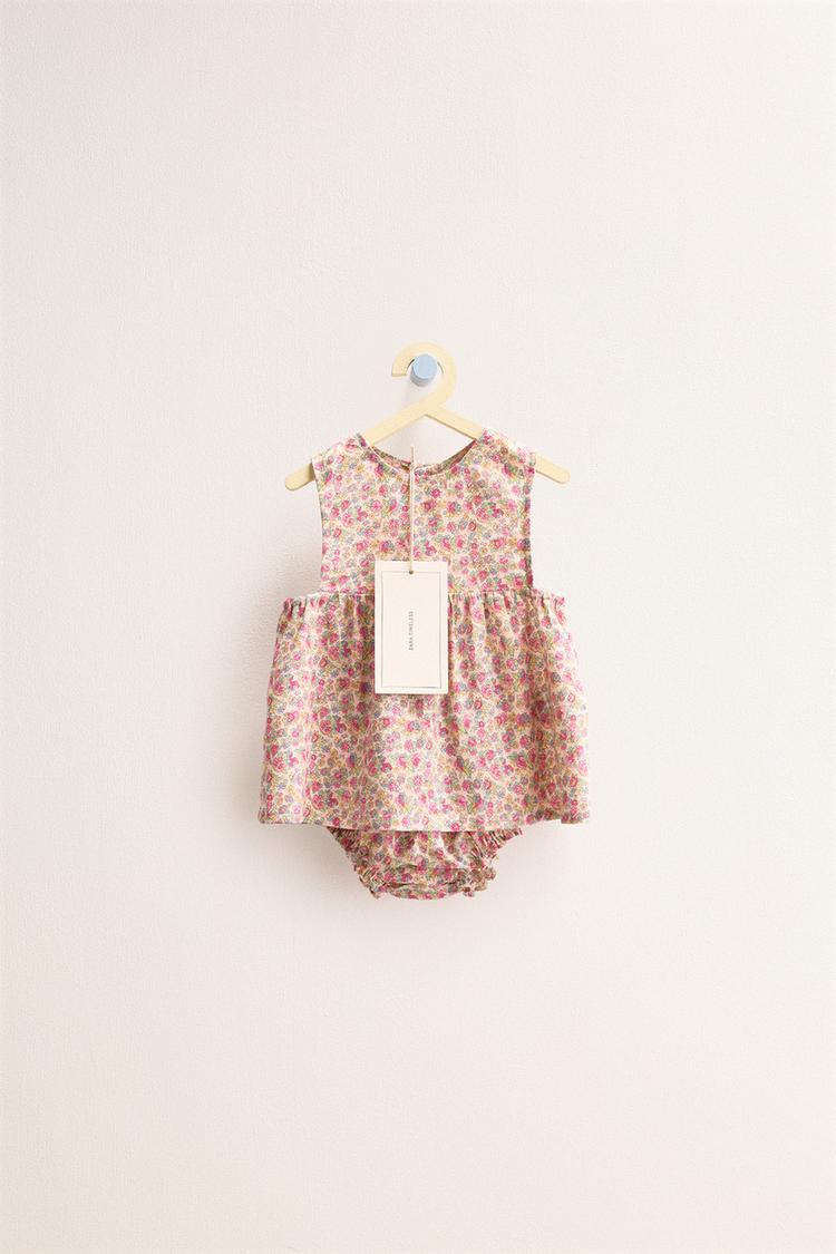 Zara Timeless - Conjunto Flores Con Lino