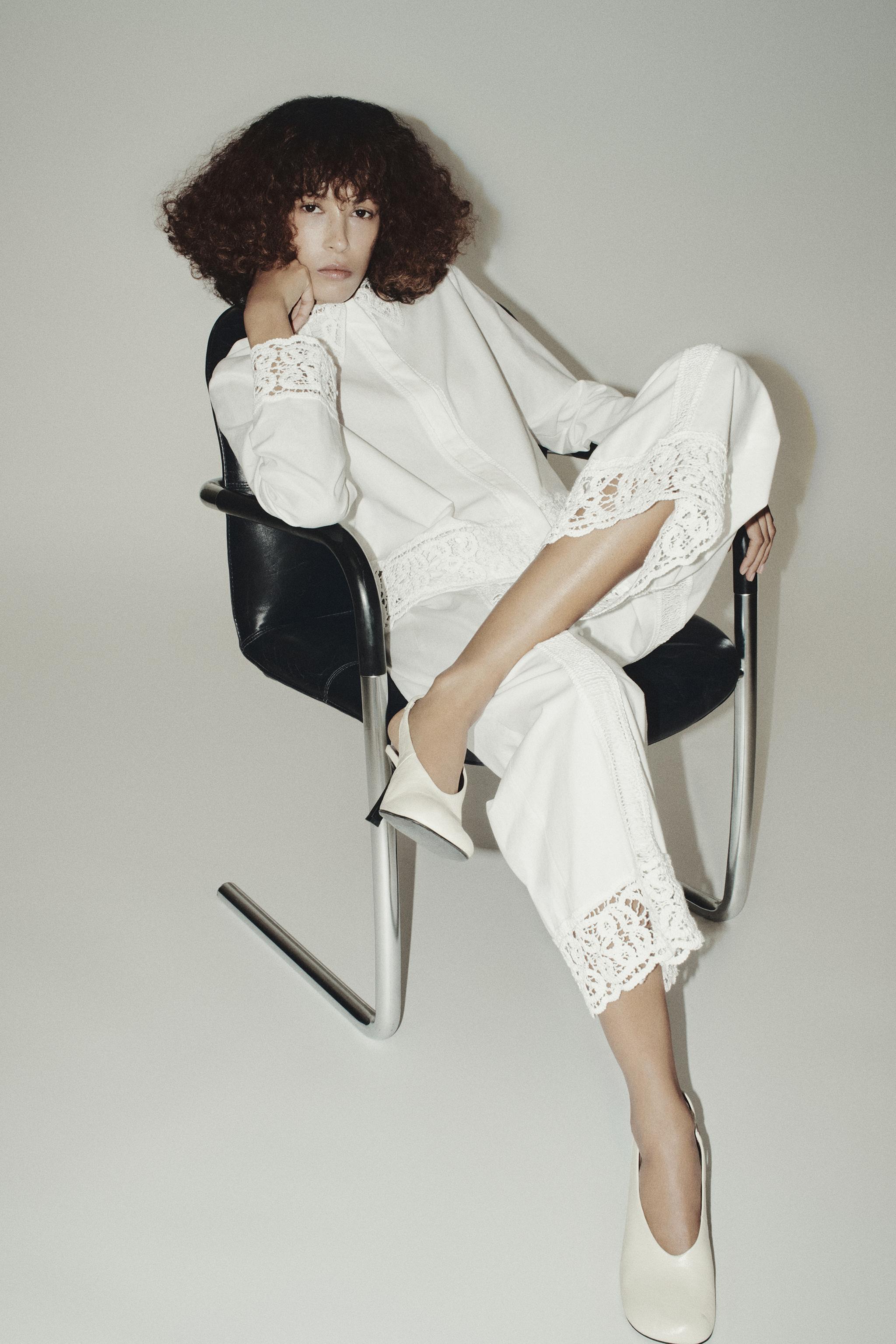 Zara CROCHET PANTS ZW COLLECTION INTERNATIONAL SHIPPING