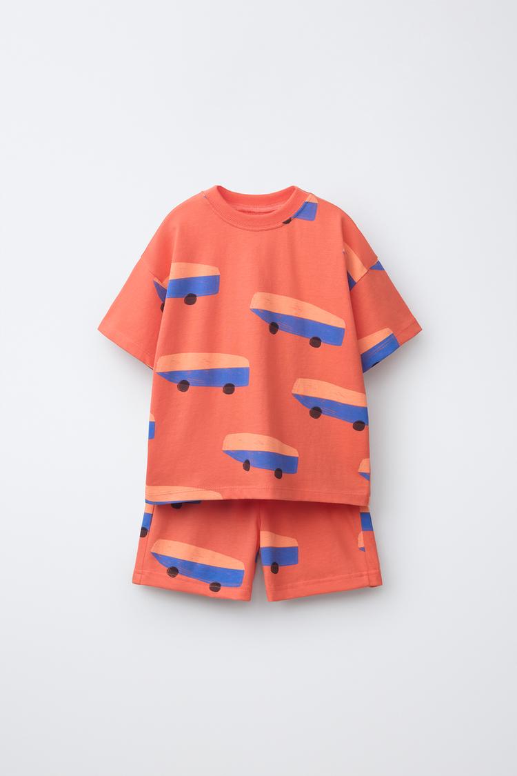 Conjunto Jogging Camiseta Y Bermuda