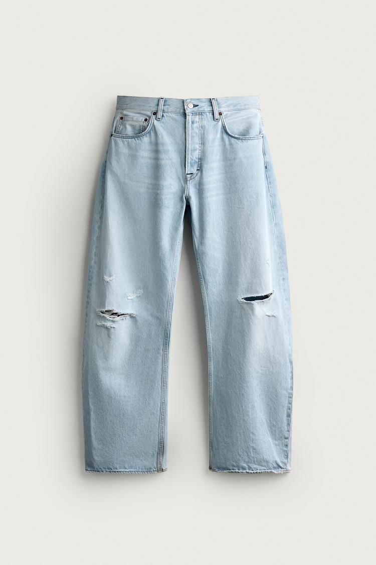 Jeans Barrel Fit Rotos