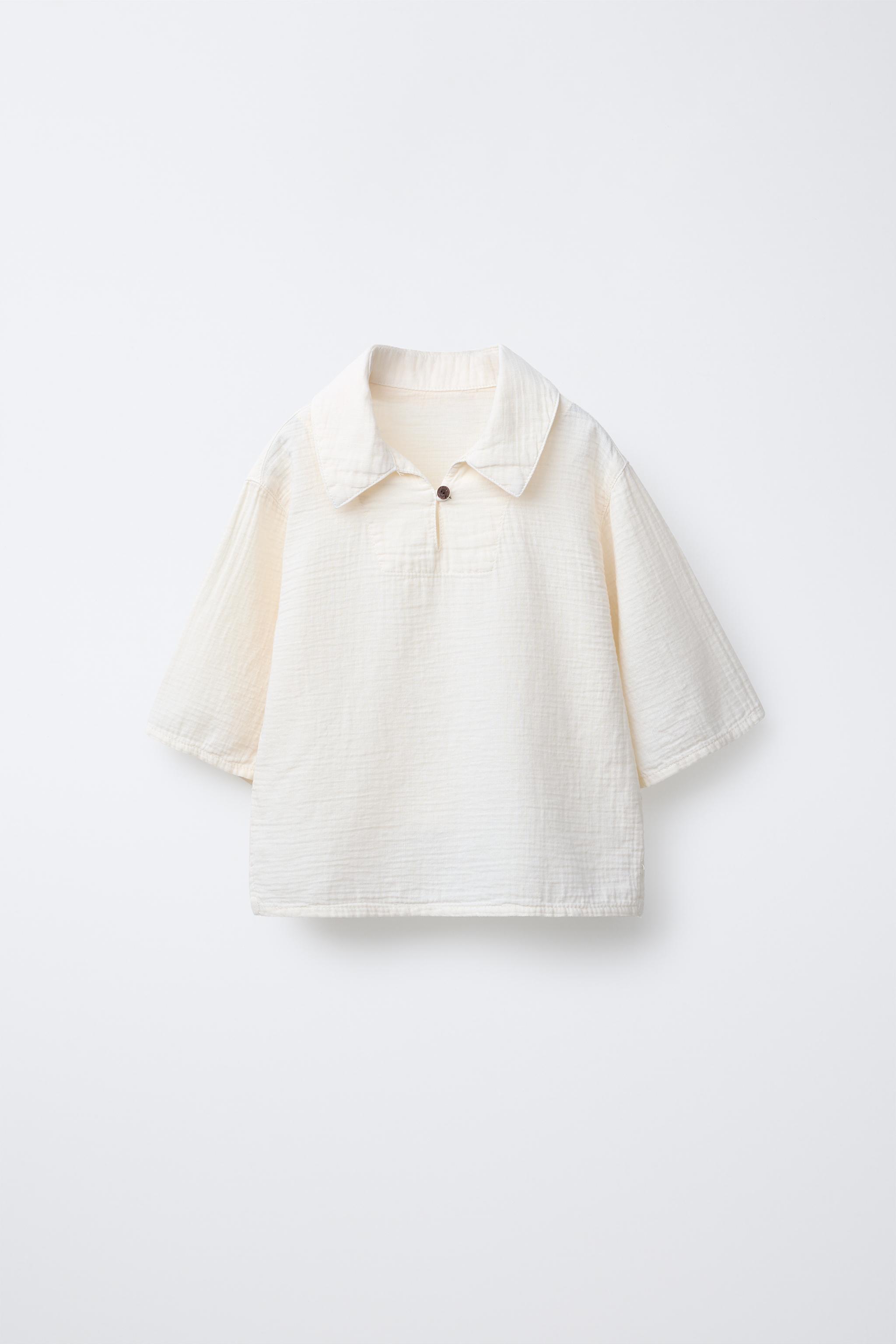 Zara TEXTURED SHIRT INTERNATIONAL SHIPPING