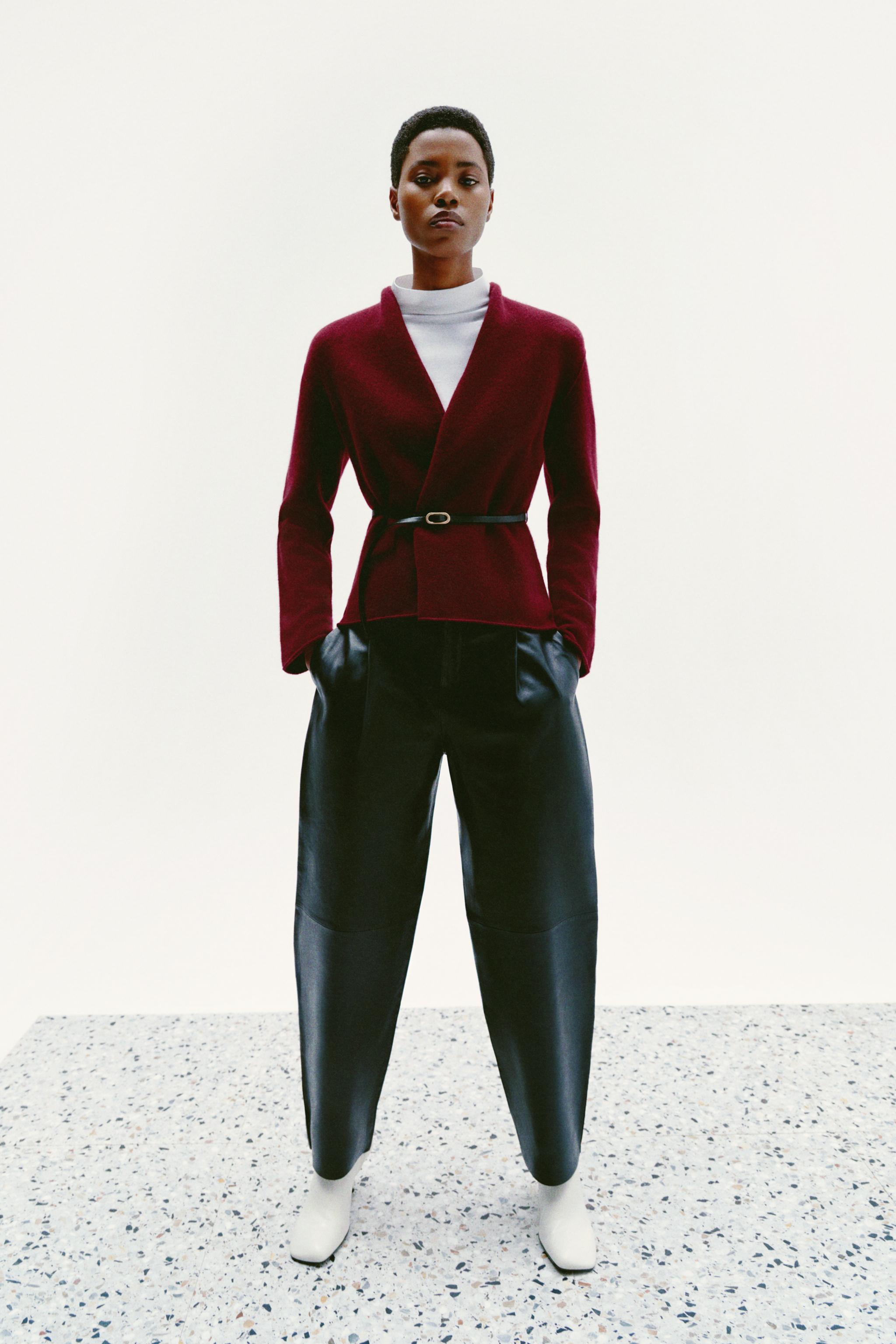 Zara 100% WOOL BELTED JACKET INTERNATIONAL SHIPPING