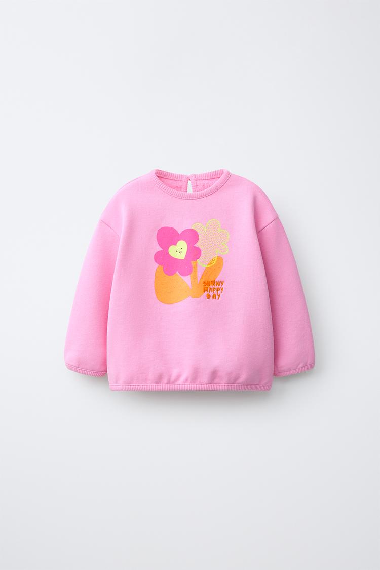 Sudadera Estampado Flor