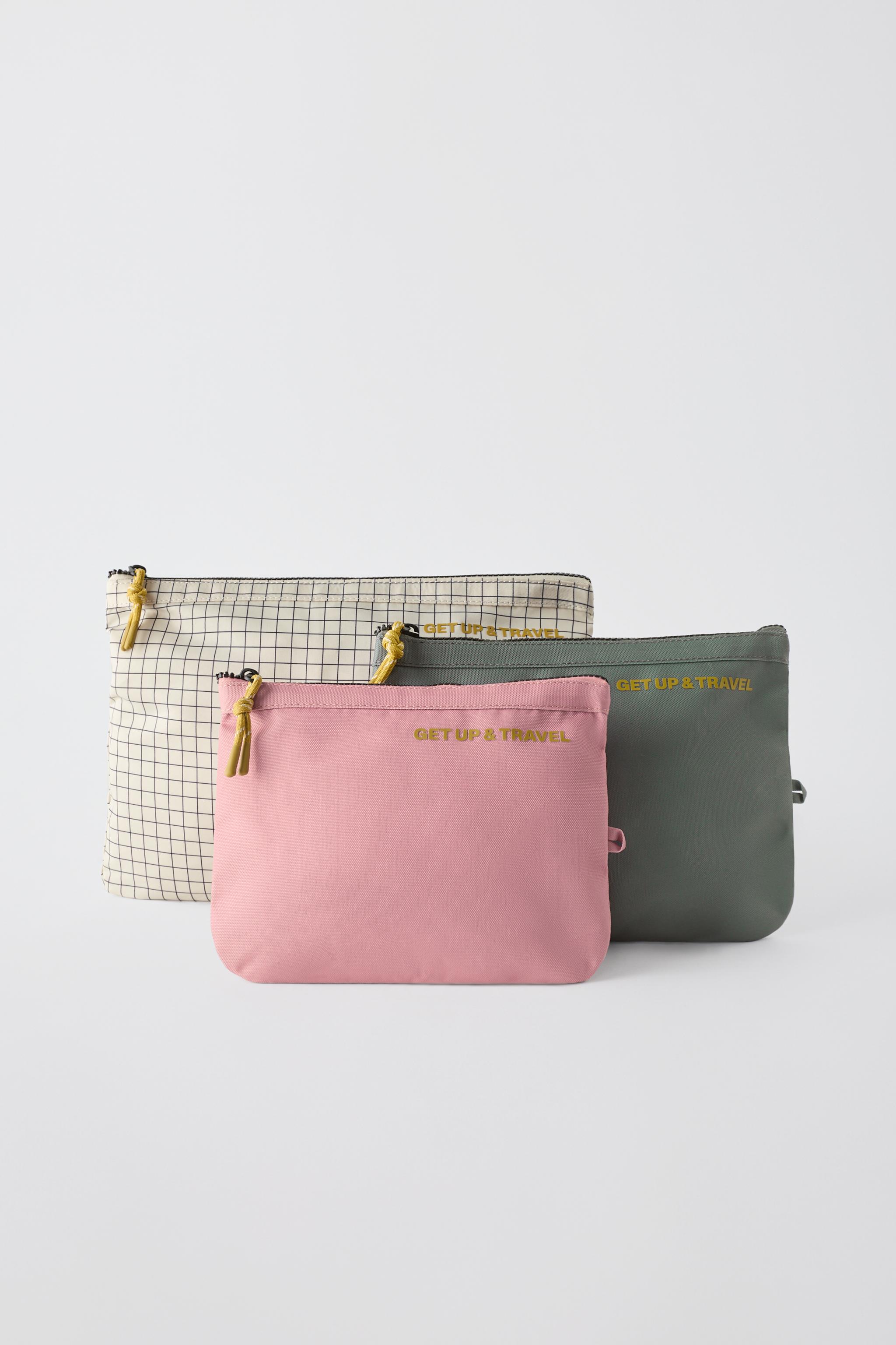Zara PACK OF TRAVEL BAGS INTERNATIONAL SHIPPING