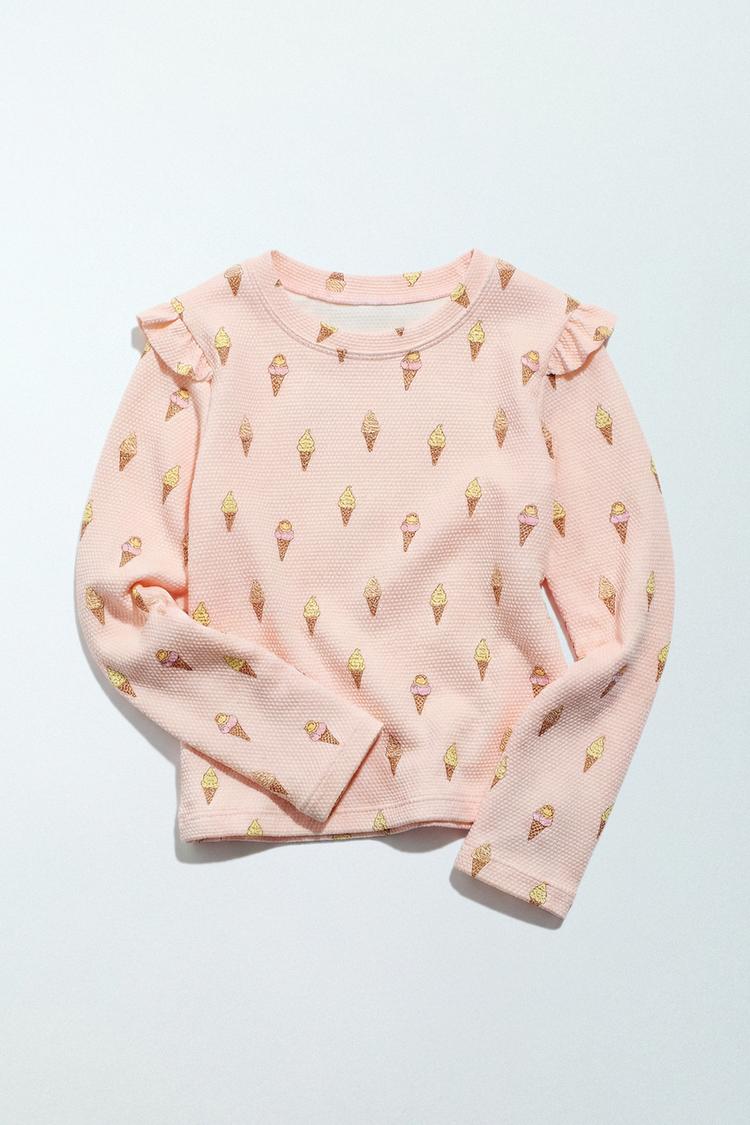 1-6 Años/ Camiseta Baño Estampada Helados