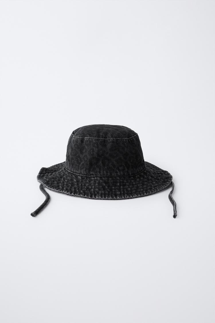 Gorro Bucket Denim Animal Print