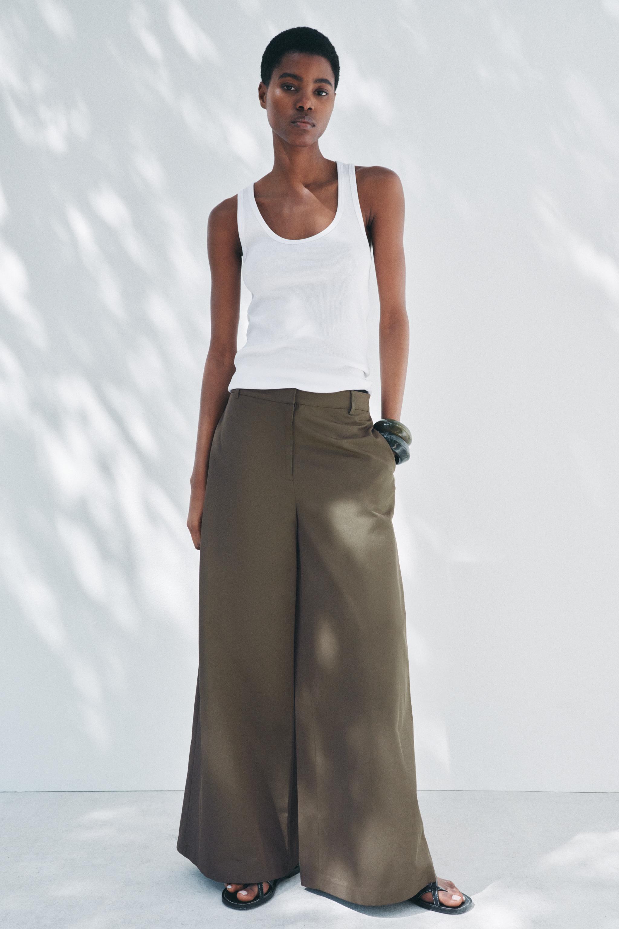 Zara ZW COLLECTION PALAZZO PANTS INTERNATIONAL SHIPPING