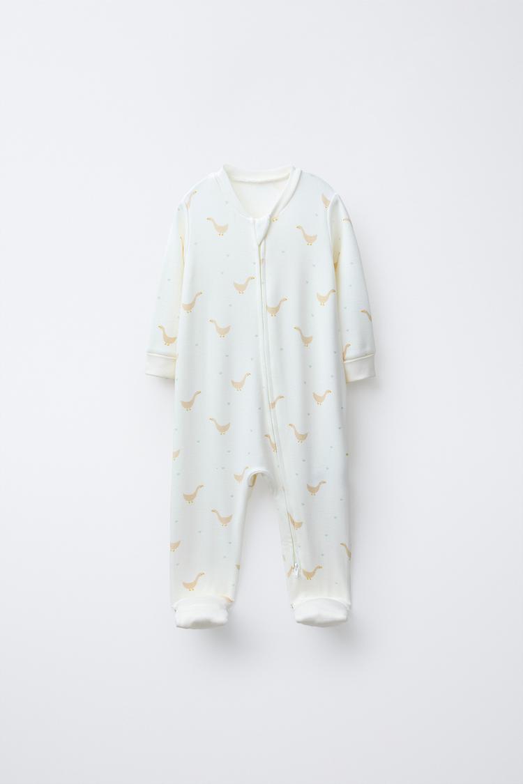 Pijama Entero Calentito Ocas Pie Convertible