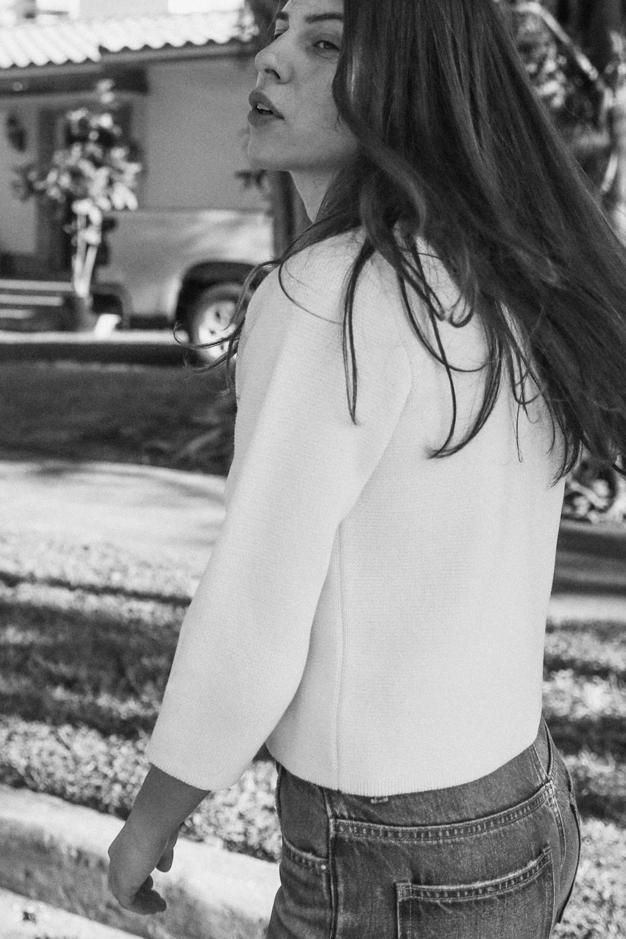 Zara KNIT WRAP TOP INTERNATIONAL SHIPPING