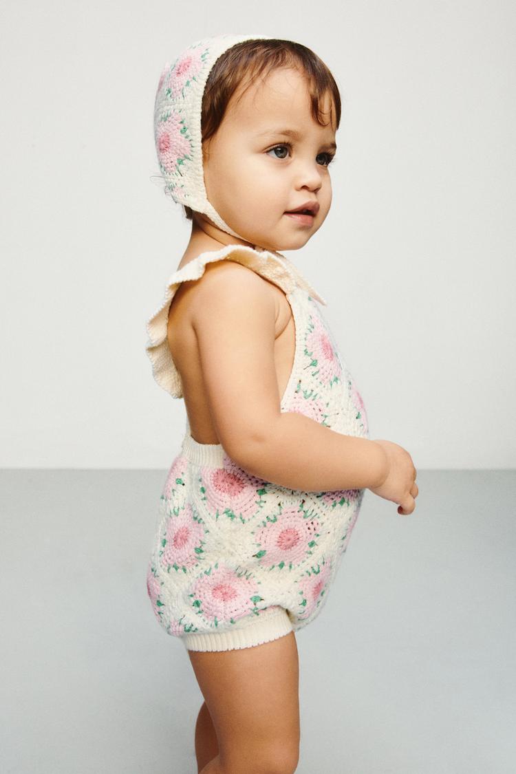 Pelele Crochet Flores