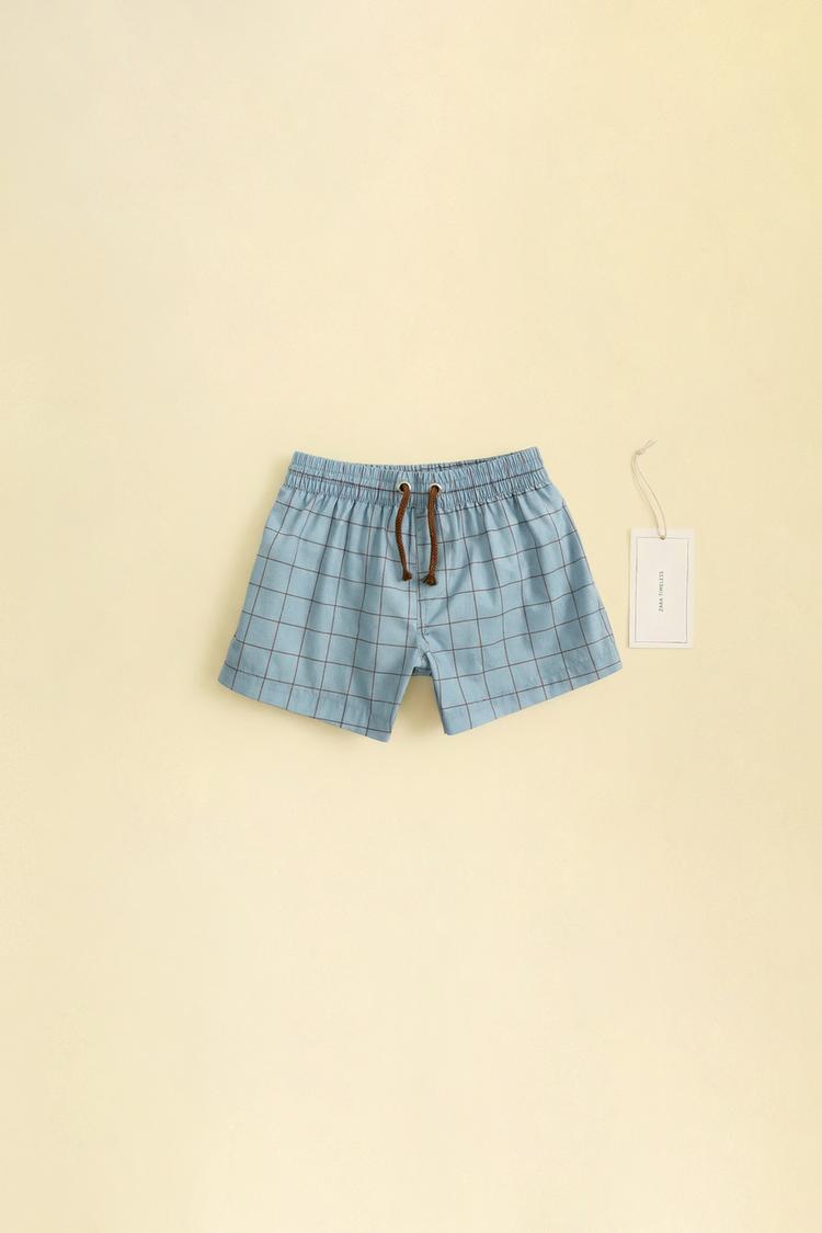 Zara Timeless - Bermuda DE Baño Cuadros