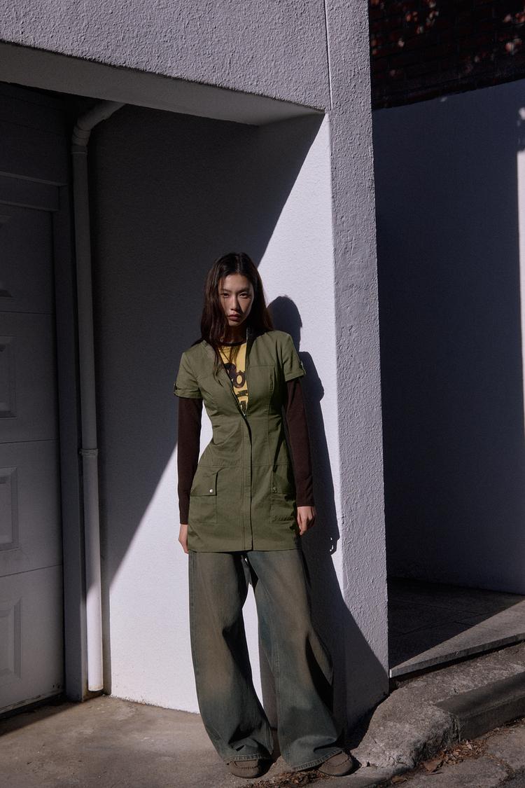Jeans Trf Baggy Barrel Tiro Bajo