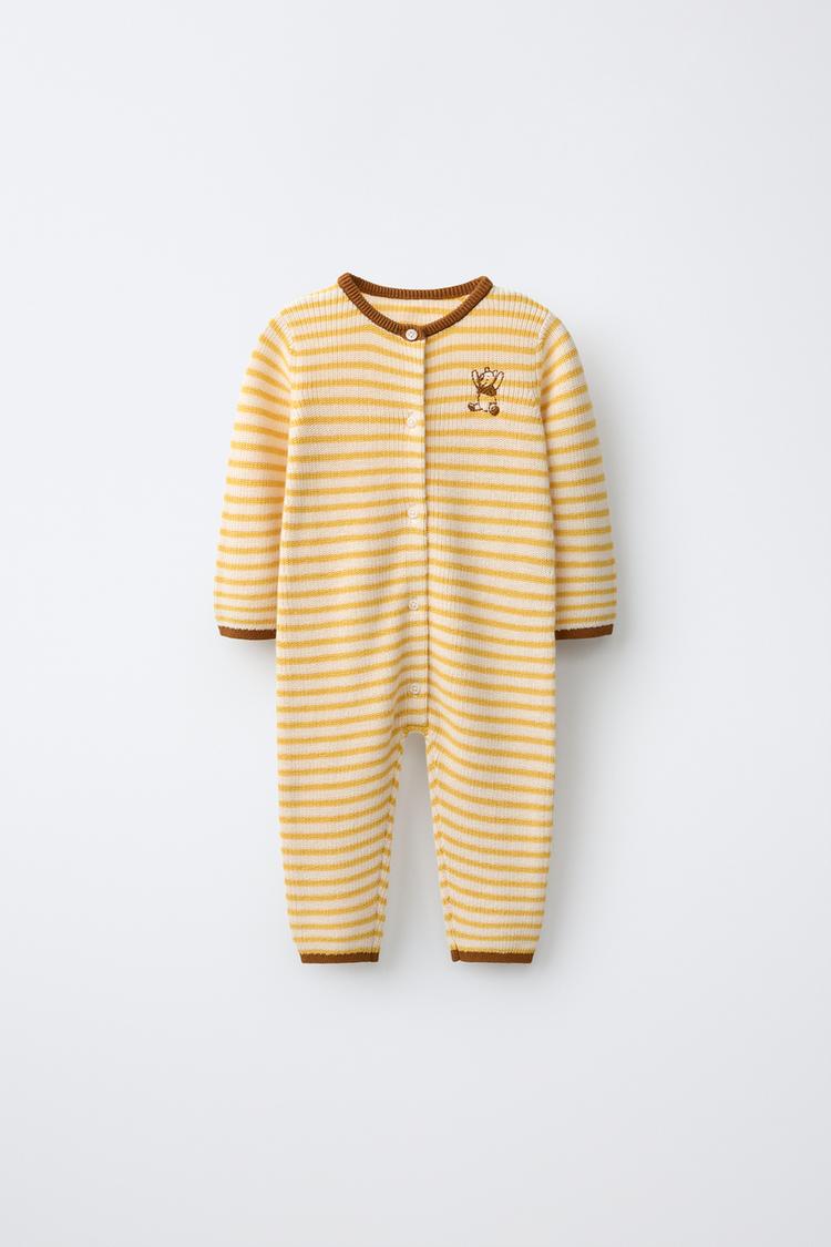 Mono Punto Rayas Bordado Winnie The Pooh © Disney