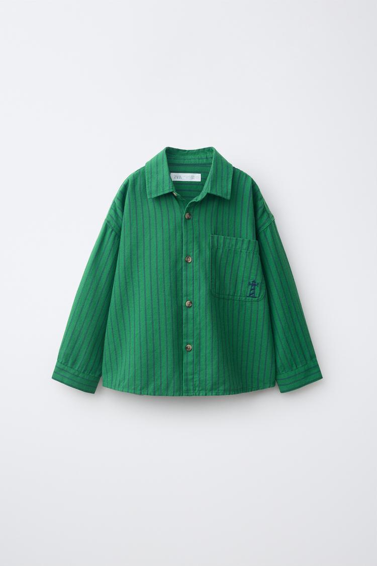 Camisa Rayas Bordado