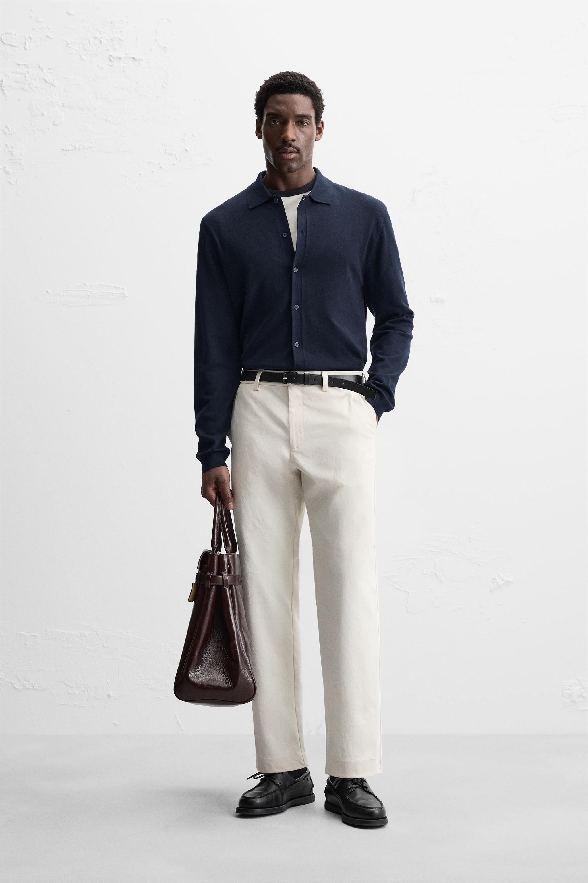 Zara QUICK DRY CHINO PANTS INTERNATIONAL SHIPPING