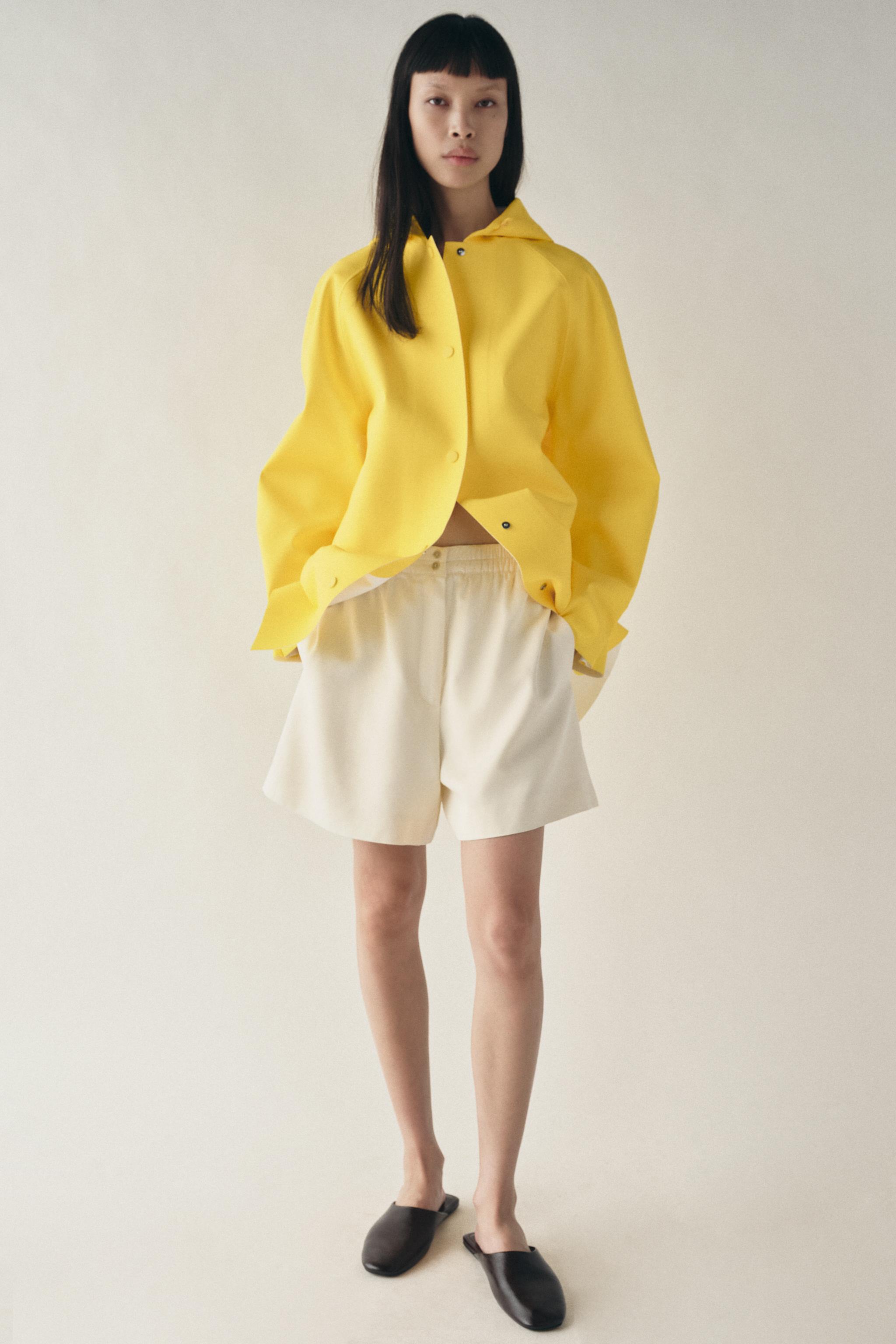 Zara ZW COLLECTION COATED JACKET INTERNATIONAL SHIPPING