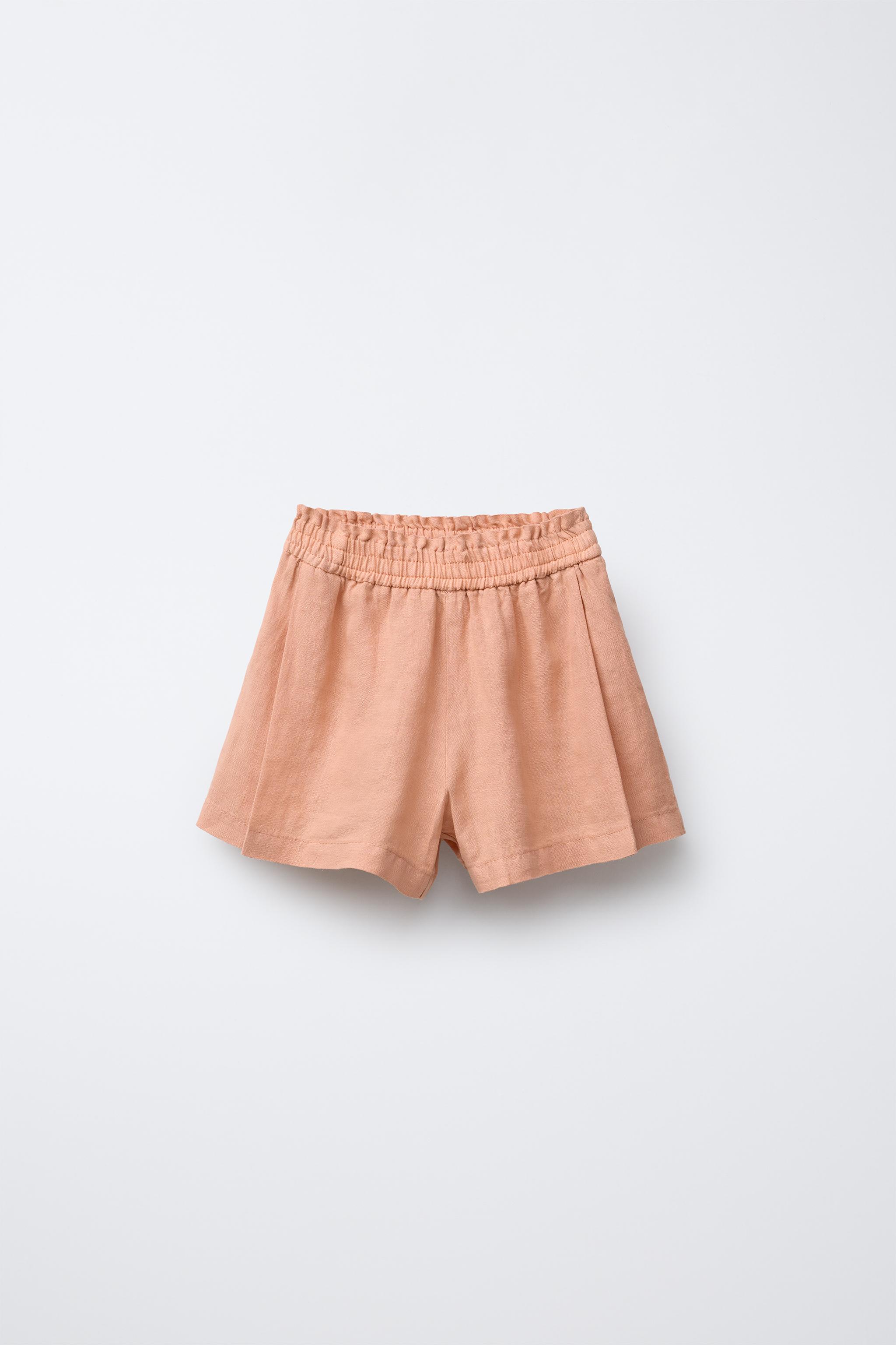 Zara 100% LINEN SHORTS INTERNATIONAL SHIPPING