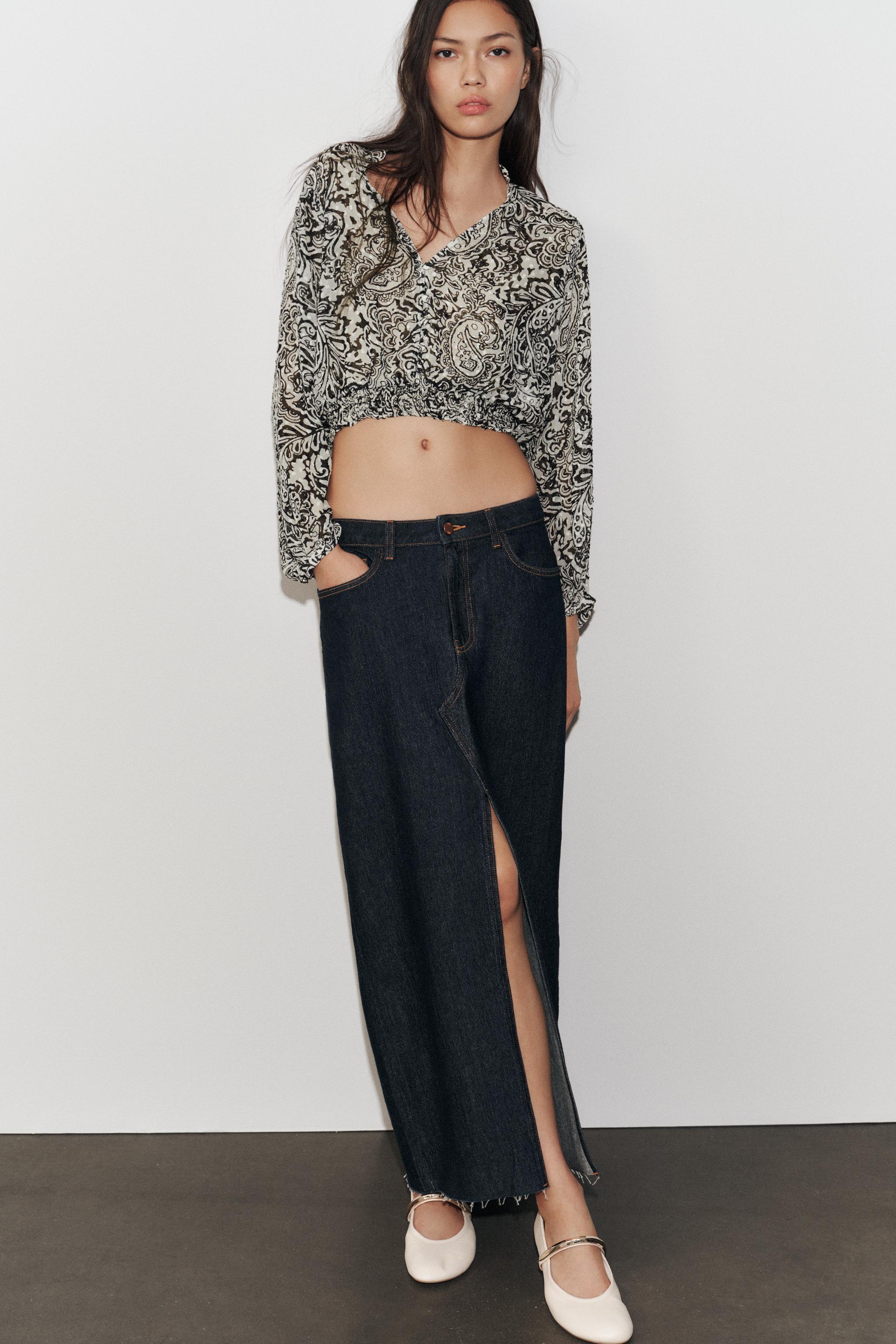 Zara SWISS DOT PRINT SHIRT INTERNATIONAL SHIPPING