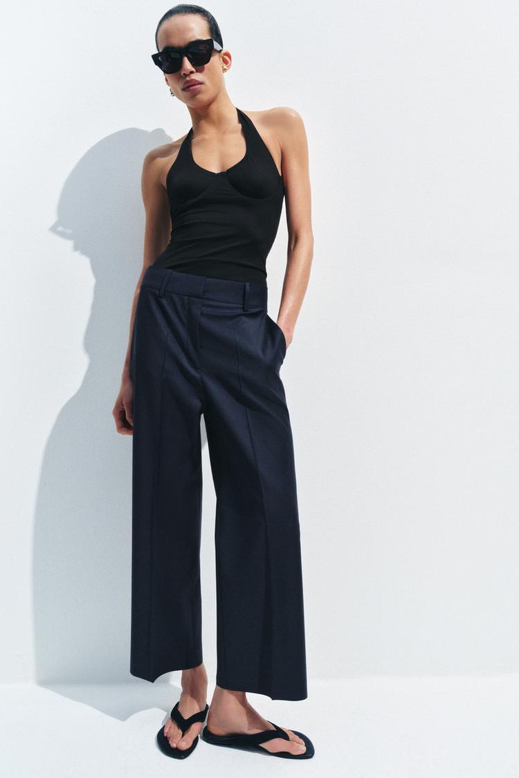 Pantalón Raya Planchada Mezcla Lana ZW Collection
