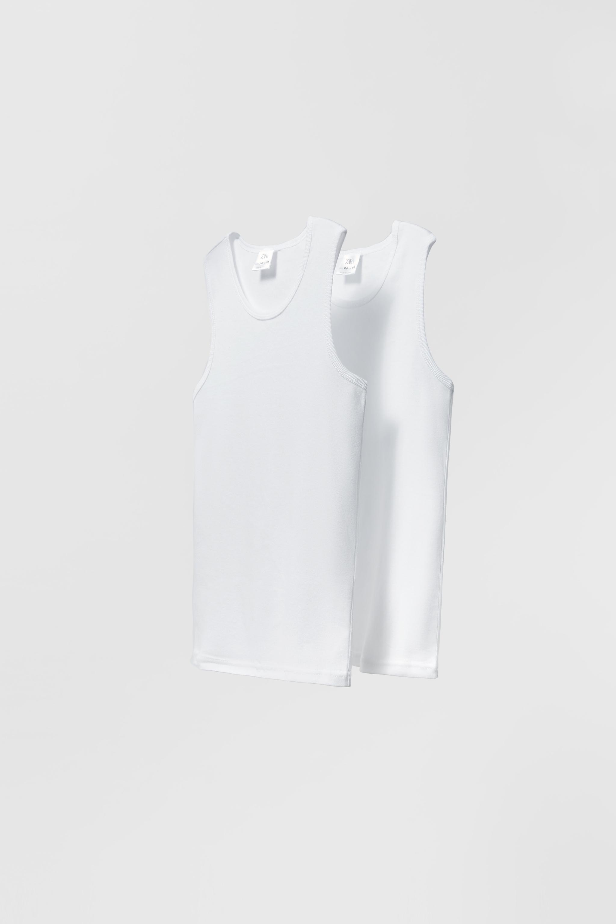 Zara AGES 6-14/ TWO-PACK OF BASIC T-SHIRTS INTERNATIONAL SHIPPING