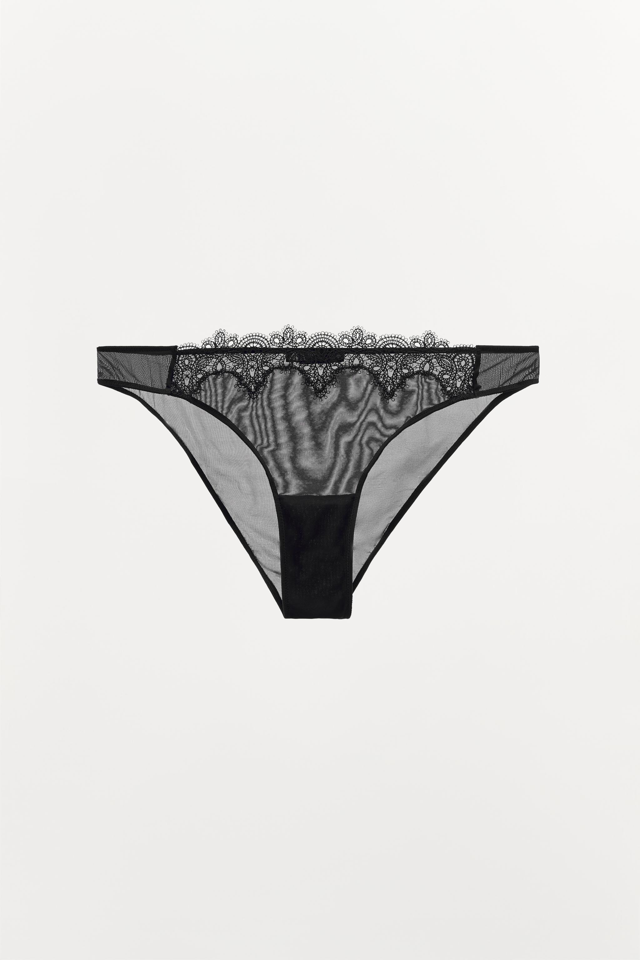 Zara LACE MESH PANTIES INTERNATIONAL SHIPPING