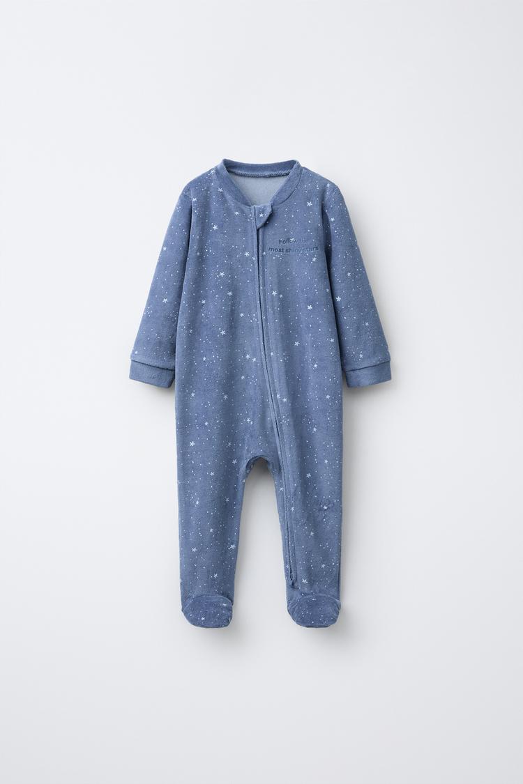 Pijama Entero Velour Estrellas