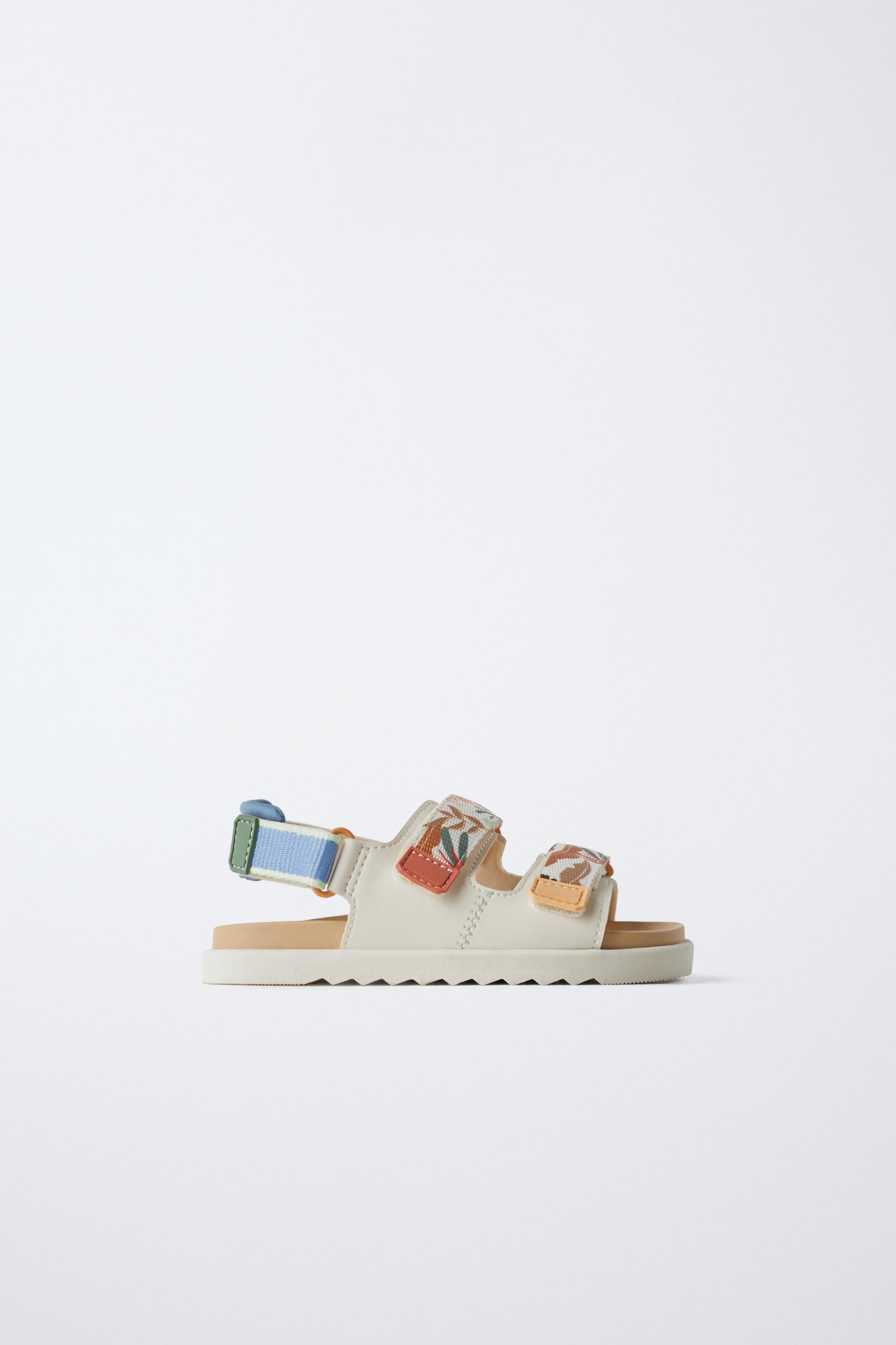 Zara RUBBERIZED SANDALS INTERNATIONAL SHIPPING